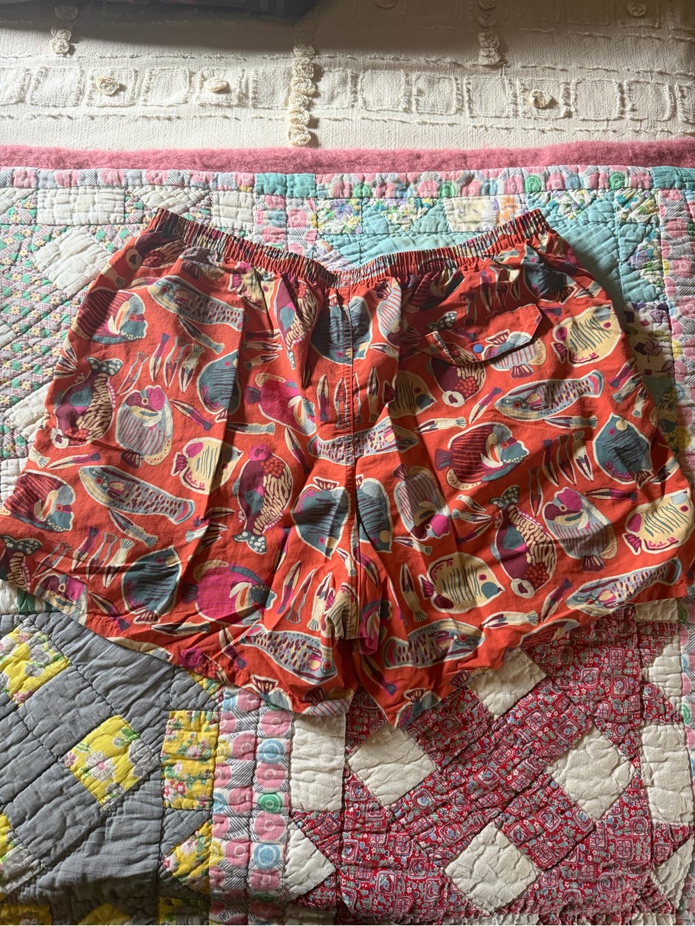 Patagonia Women's Coral Wrasse Fish-Print Elastic Waist Shorts - Picture 3 of 4
